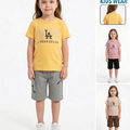 Kids T-Shirt & Cotton Short Set