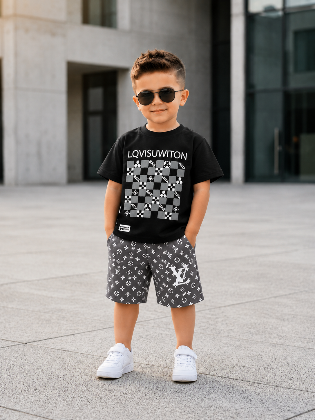 Kids T-Shirt & Cotton Short Set