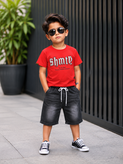 Kids T-Shirt & Denim Short Set