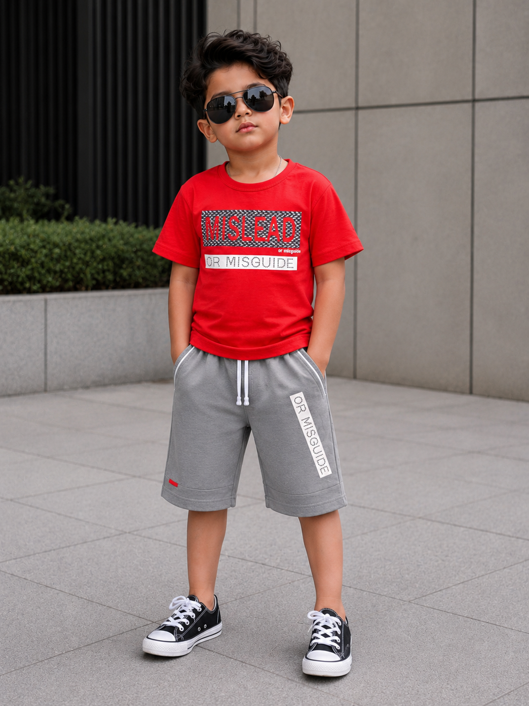 Kids T-Shirt & Cotton Short Set