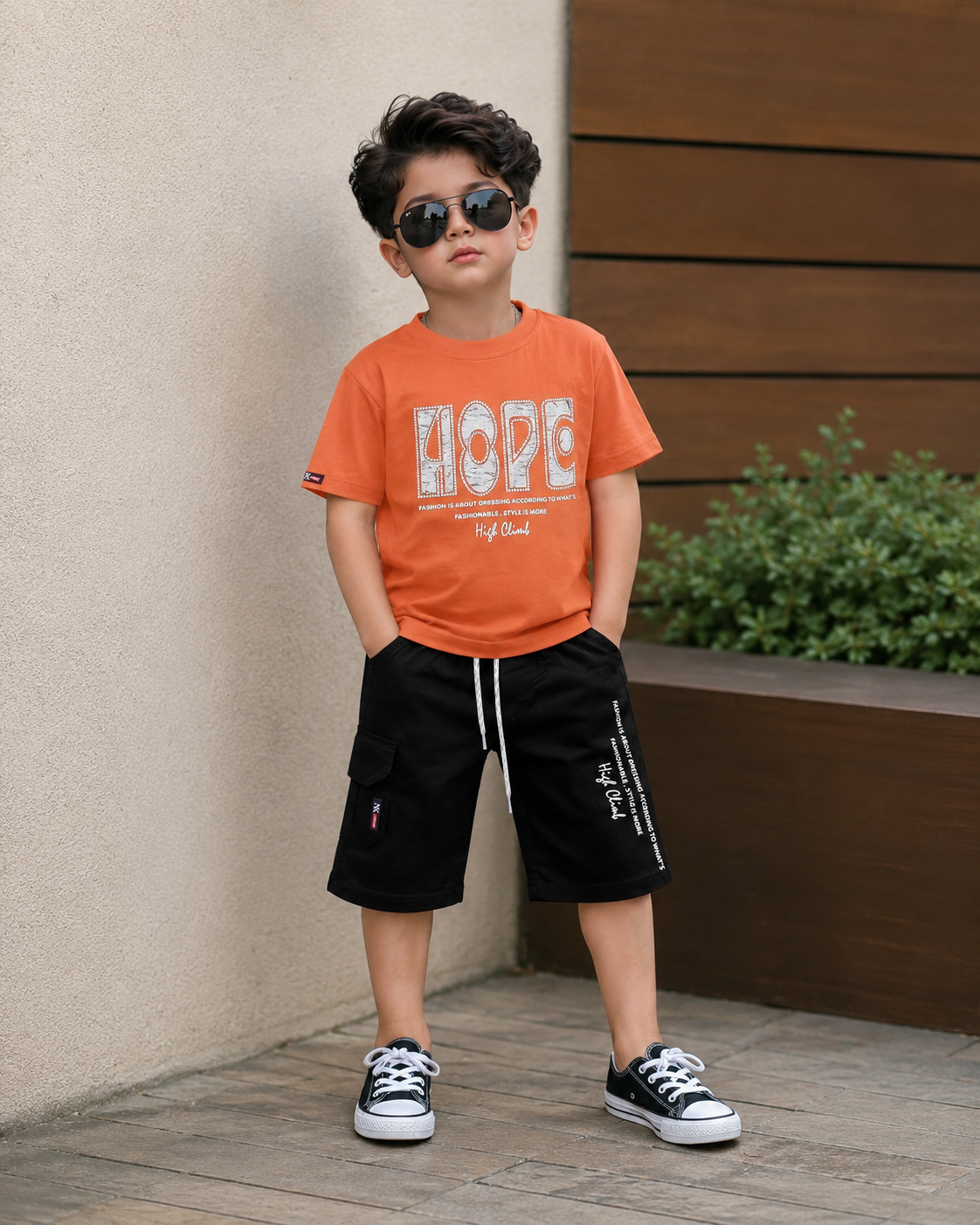 Kids T-Shirt & Cotton Short Set