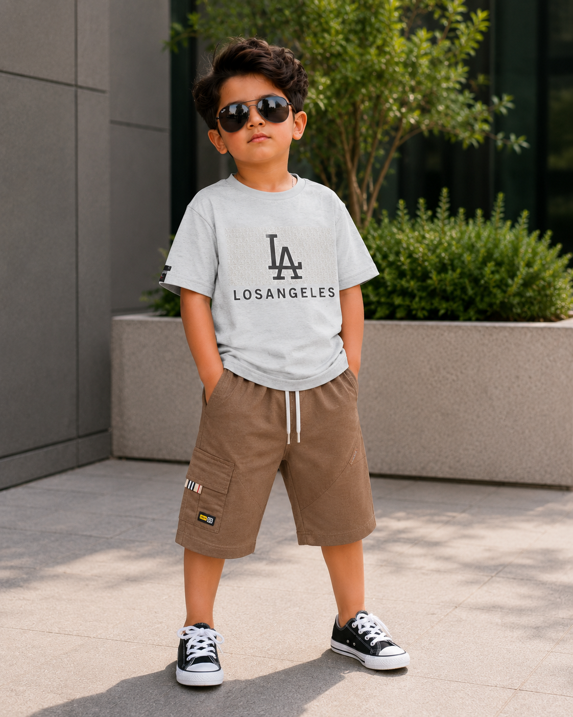 Kids T-Shirt & Cotton Short Set