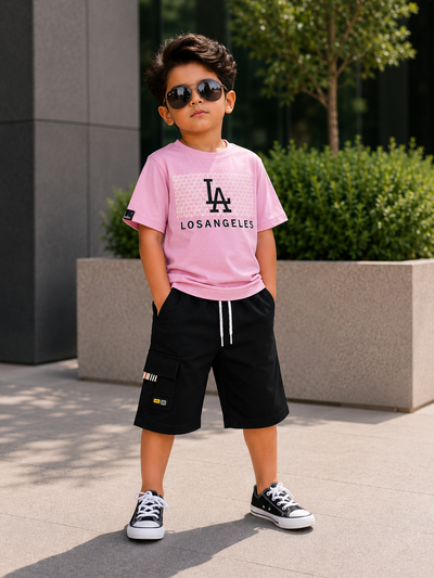Kids T-Shirt & Cotton Short Set