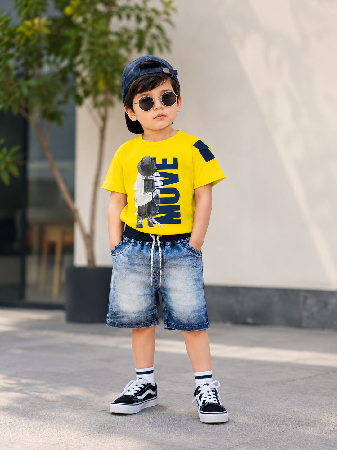 Kids T-Shirt & Denim Short Set