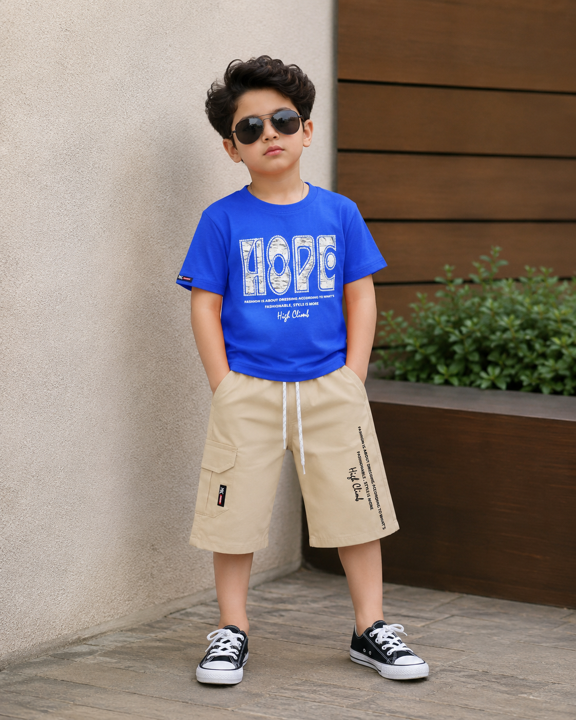 Kids T-Shirt & Cotton Short Set