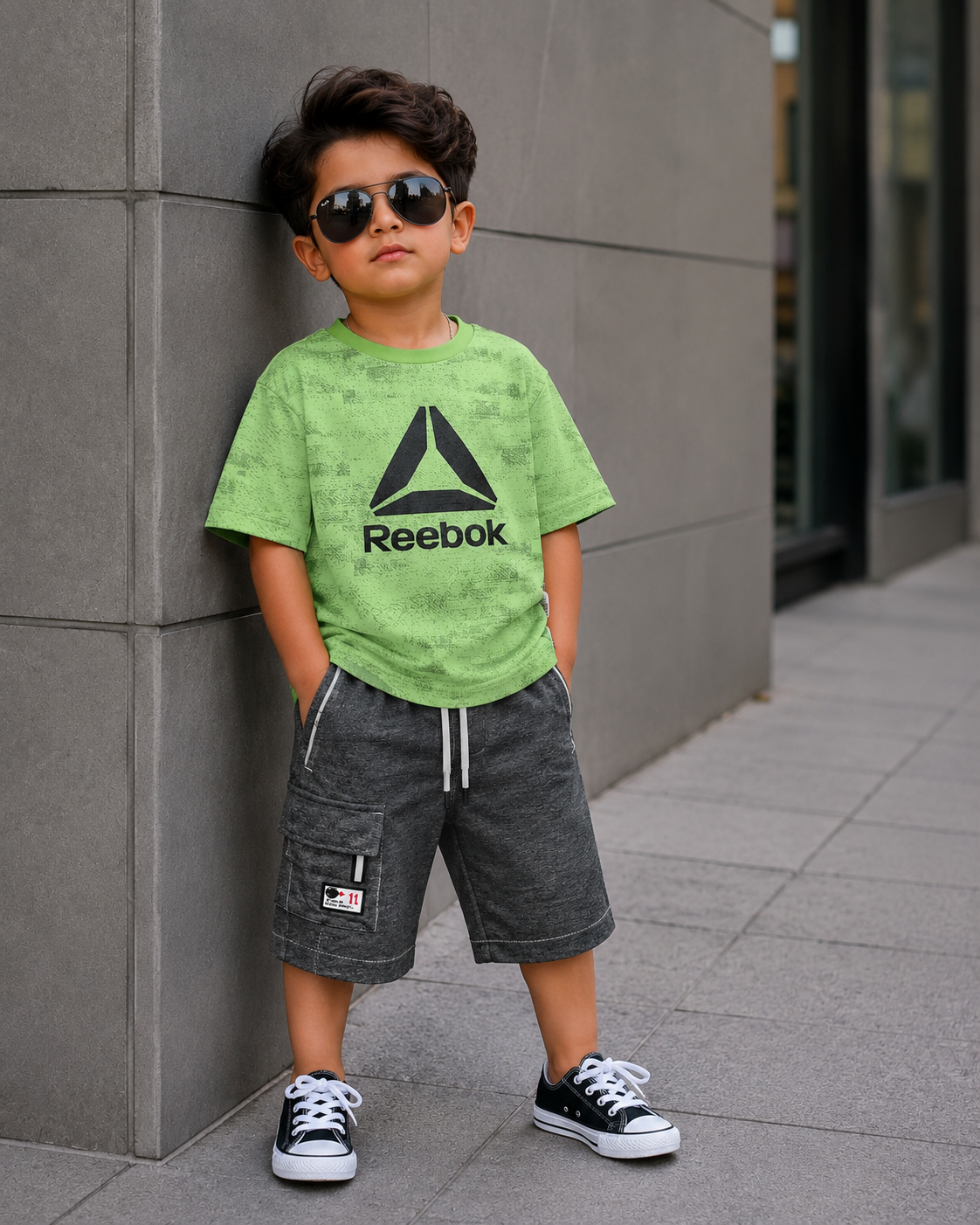 Kids T-Shirt & Cotton Short Set